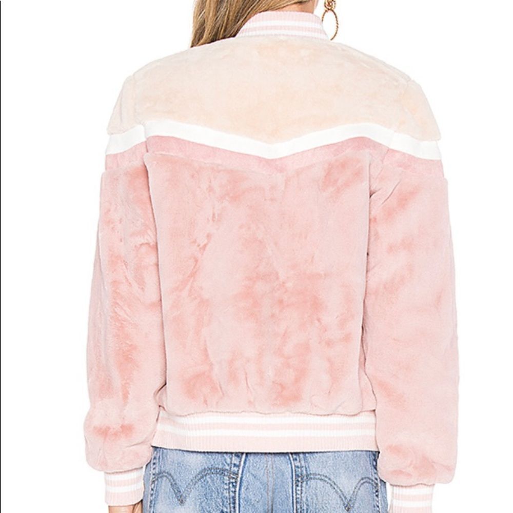 Iceberg Bomber in Beige Nude & Rose Sakura - Picture 2 of 9